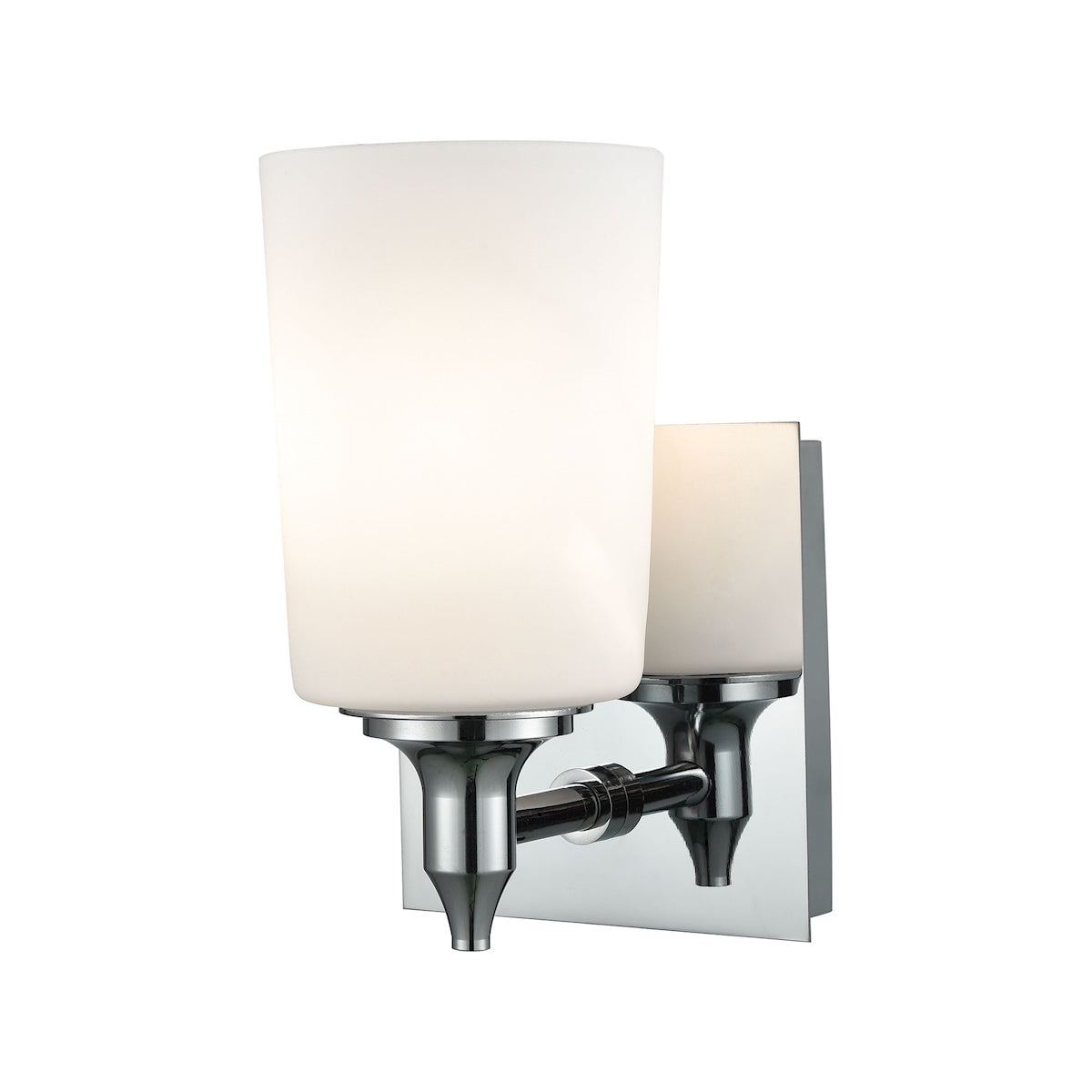 ELK Lighting BV2411-10-15 Alton Road 1-Light Vanity Lamp in Chrome with Opal Glass
