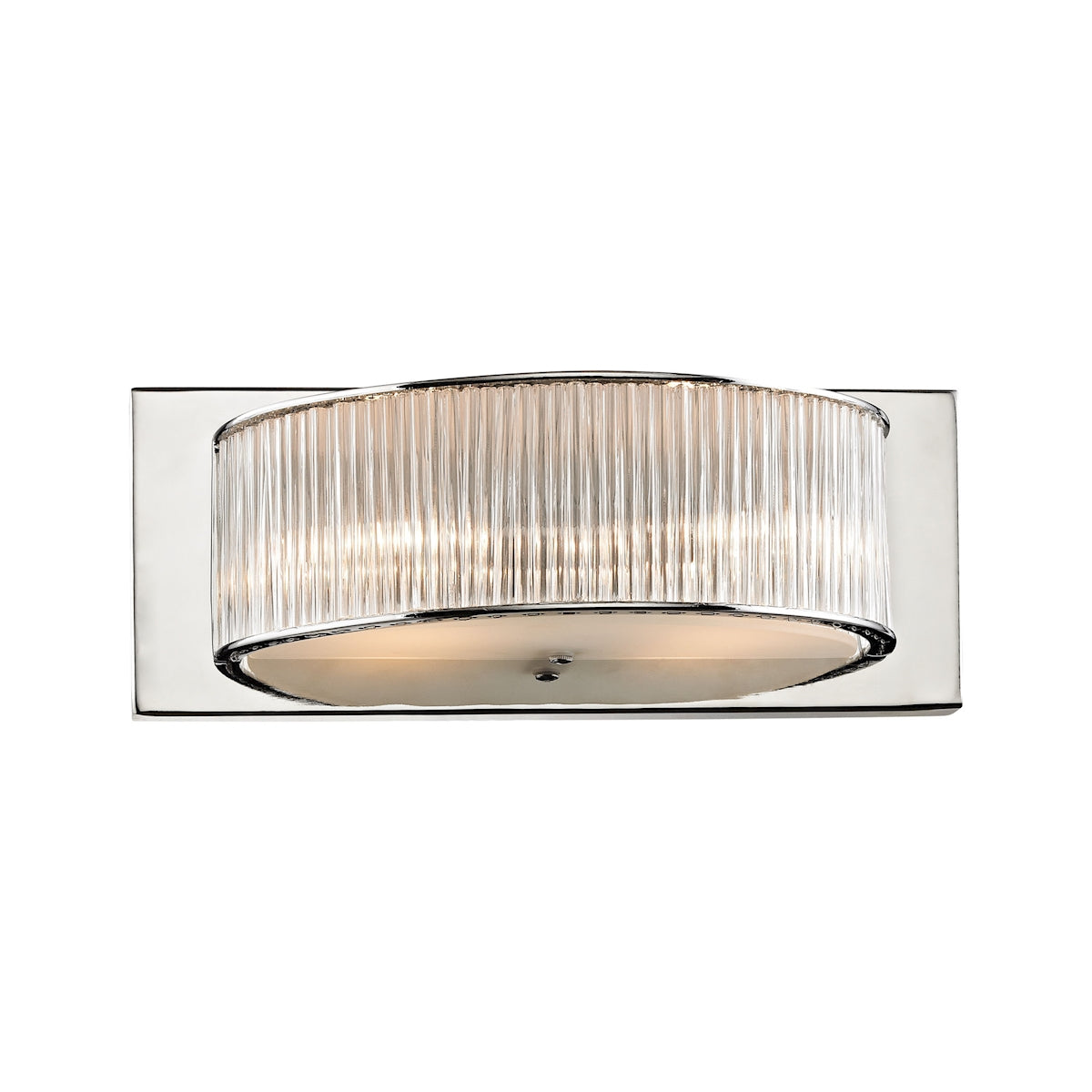 ELK Lighting BV361-0-15 Braxton 2-Light Vanity Sconce in Chrome with Clear Crystal Rod Diffusers