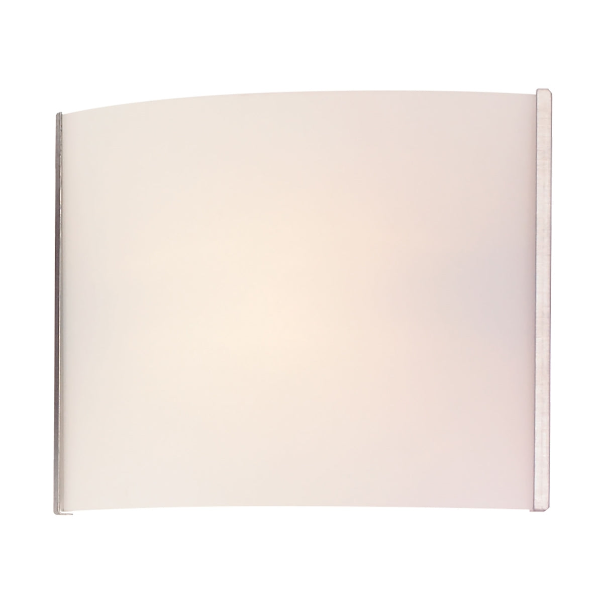 ELK Lighting BV711-10-16 Pannelli 1-Light Vanity Sconce in Stainless Steel with Hand-formed White Opal Glass