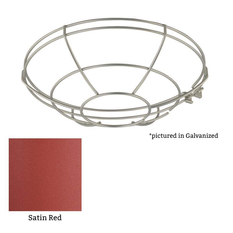 Millennium Lighting RWG10-SR R Series Satin Red 10" Protective Light Wire Guard