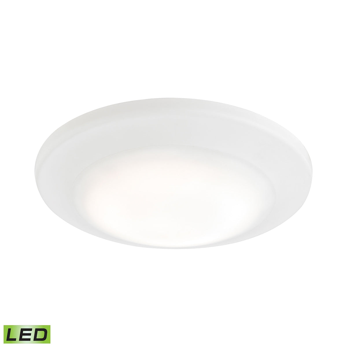 ELK Lighting MLE1200-5-30 Plandome 1-Light Recessed Light in Clean White with Glass Diffuser