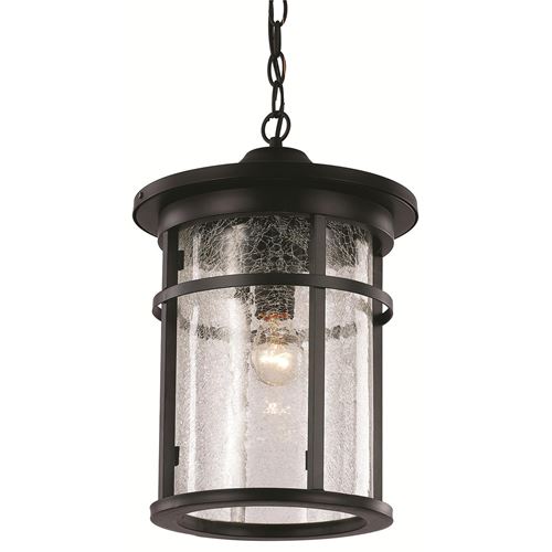 Trans Globe Lighting 40386 RT 16" Outdoor Rust Transitional Hanging Lantern(Shown in Black)