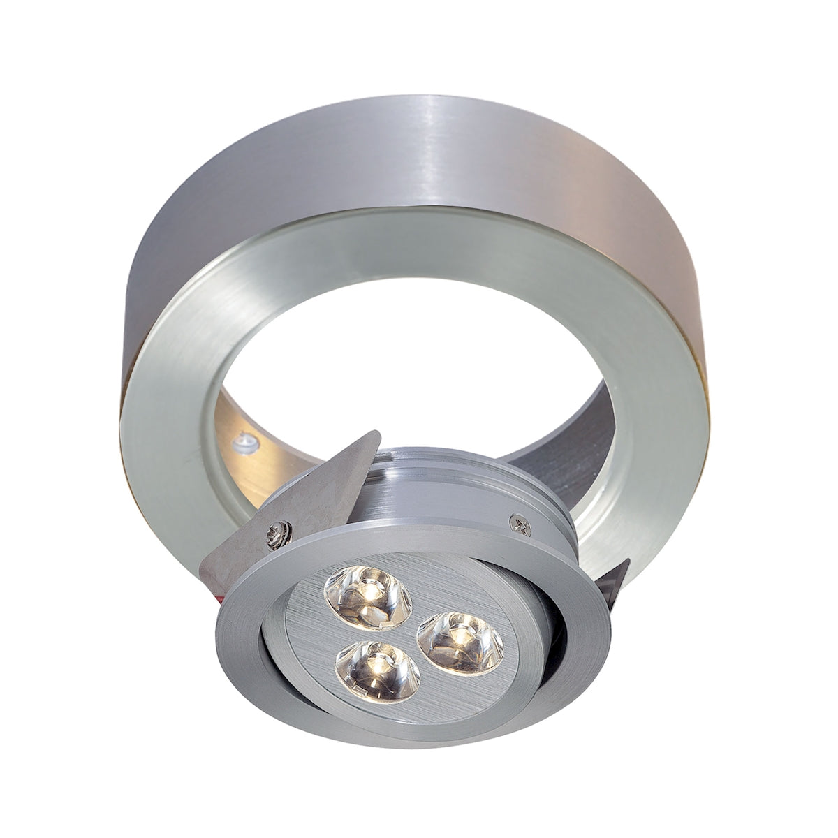 ELK Lighting WLC141-N-98 Tiro Collar 3 Light Tiro Conversion ring for J-Box in Brushed Aluminum