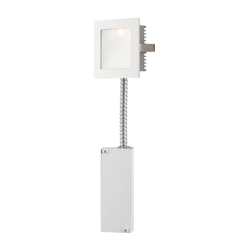 Elk WLE-101W-RM Steplight with Wall Recessed LED (Retrofit Housing) Opal Lens/White Trim