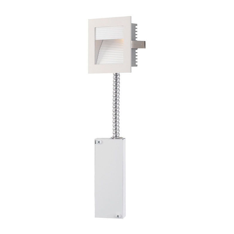 Elk WZ-102W-RM Steplight Main Wall Recessed Retrofit (Xenon) with Trans - Corrugated Plate/White Trim