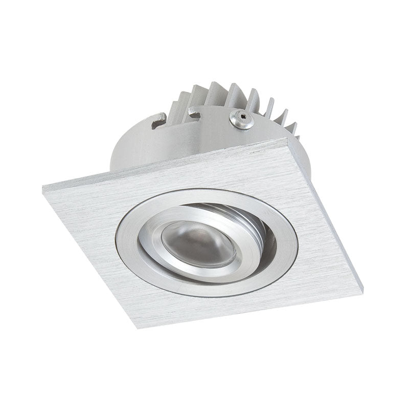 Elk WLE601C32K-0-98 Single Square Recessed 1*3W LED in Brushed Aluminum (Driver Included)
