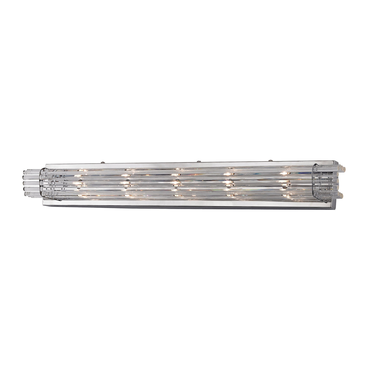 ELK Lighting WS705-0-15 Quebec 5-Light Vanity Sconce in Chrome with Clear Crystal Rod Diffusers