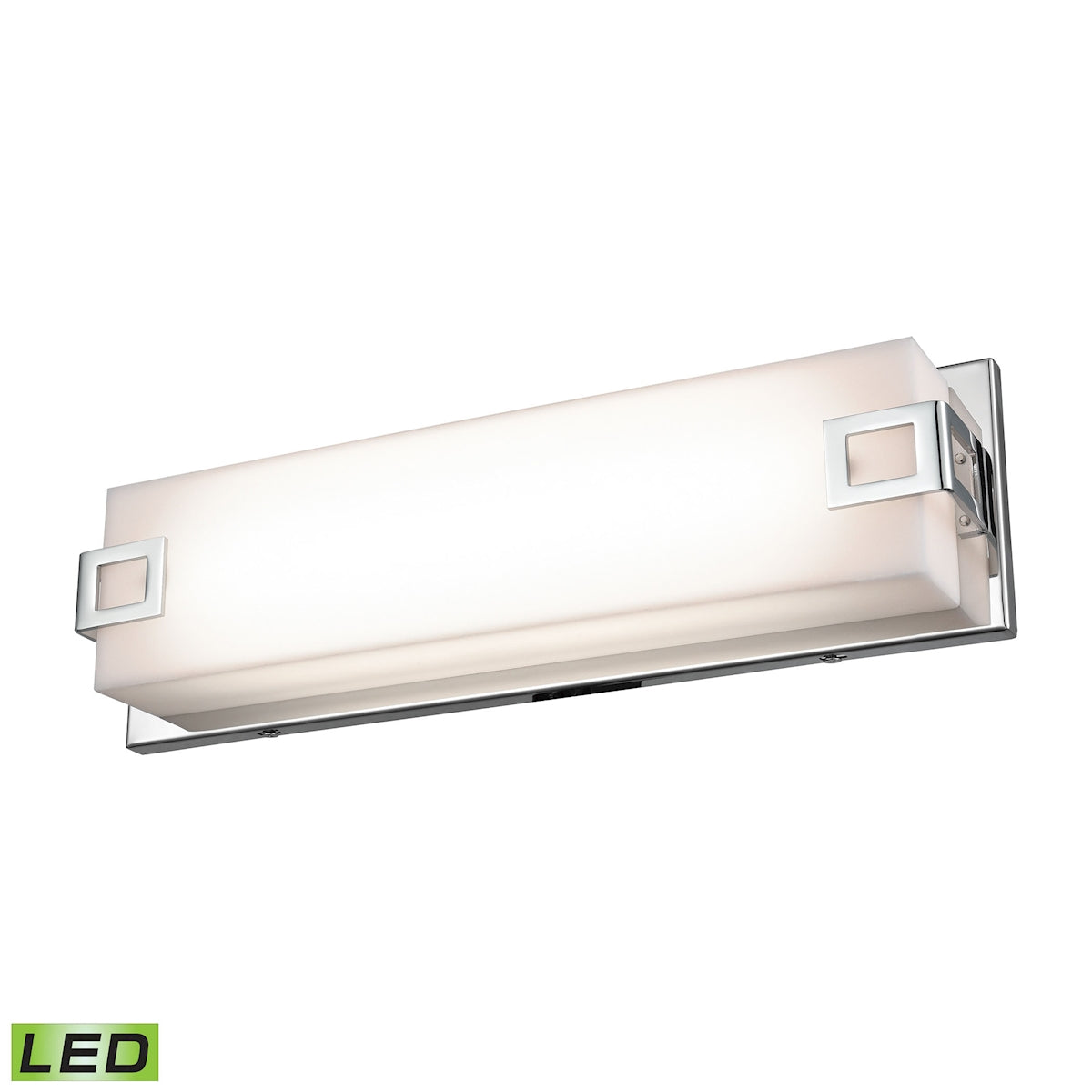 ELK Lighting WSL2125-AC-15 Prospect 1-Light Vanity Sconce in Chrome with White Acrylic Diffuser