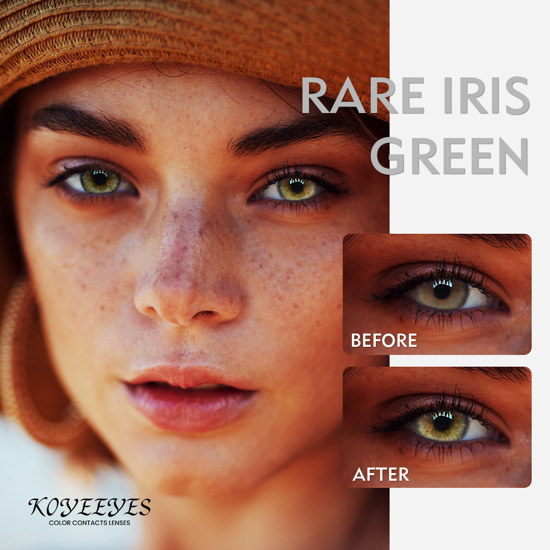 Rare Iris Green Contact Lenses