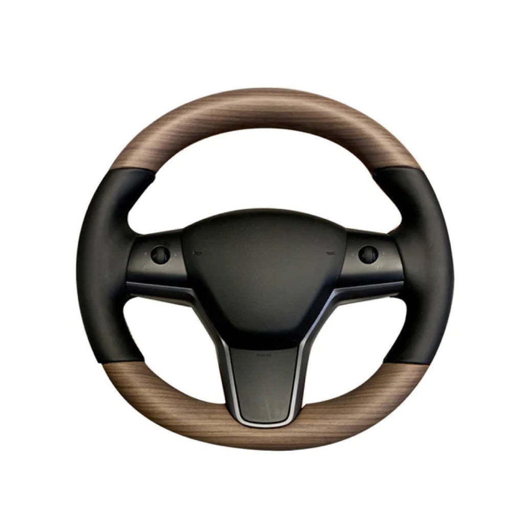 TESEVO Wood Standard Steering Wheel for Model 3/Y【Style 17】