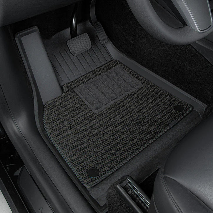 TPE+Menes Double Layer Floor Mats for Model 3 & Model Y 2021-2023-TESEVO