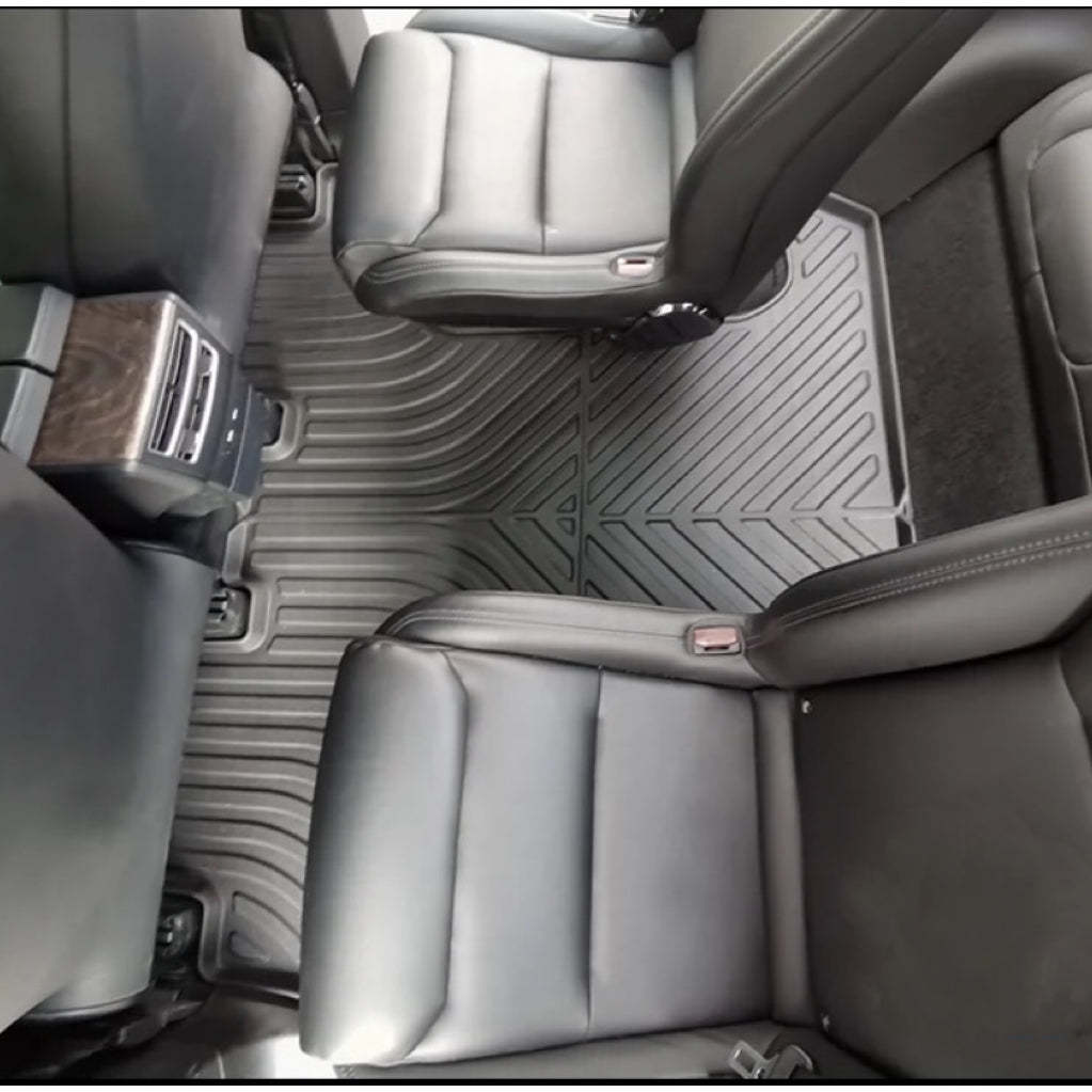 All-Weather TPE Floor Mats for Tesla Model X 2016-2020 [Left Rudder](only for six seats)-TESEVO