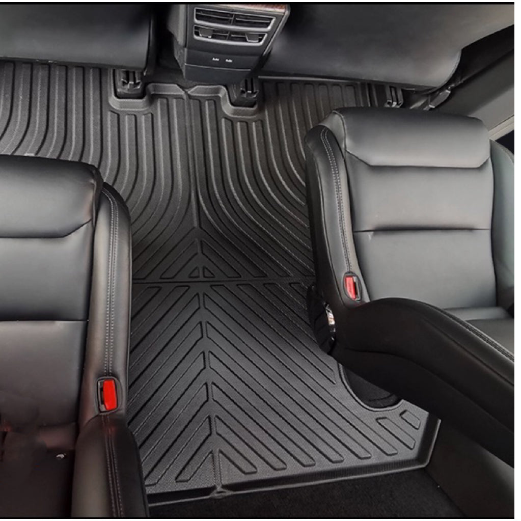All-Weather TPE Floor Mats for Tesla Model X 2016-2020 [Left Rudder](only for six seats)-TESEVO