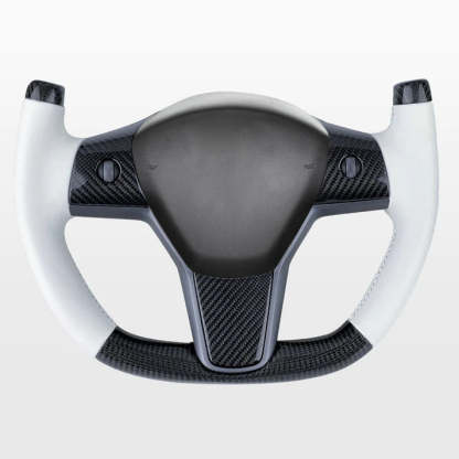 Yoke Steering Wheel for Model 3 / Y Carbon Fiber 【Style 3】-TESEVO