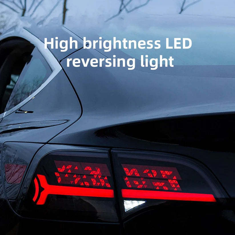 LED APP-Controlled Letter Tail Light for Tesla Model 3/Y 2017-2023-TESEVO
