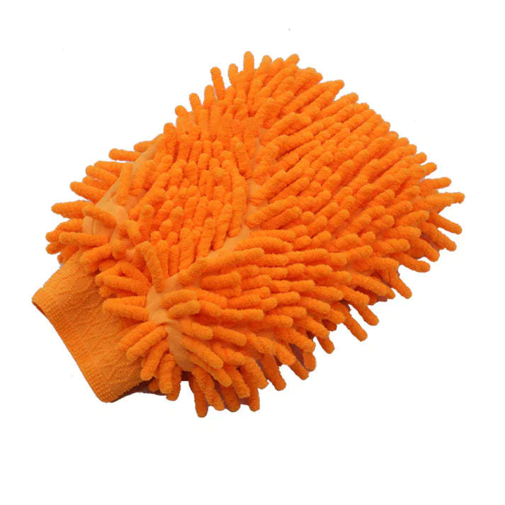 Premium Chenille Car Wash Gloves 2pcs Coral velvet-TESEVO