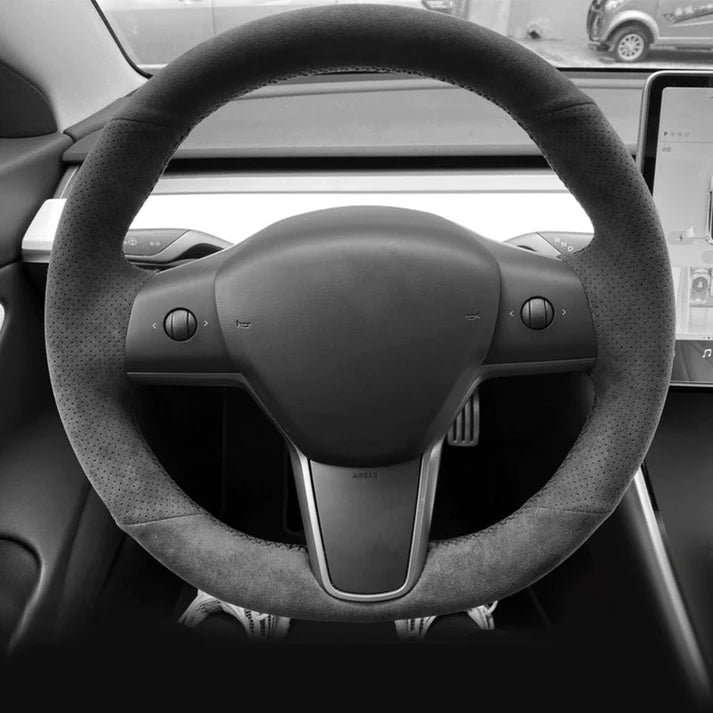 Steering Wheel Cover Alcantara for Model 3/Y-TESEVO
