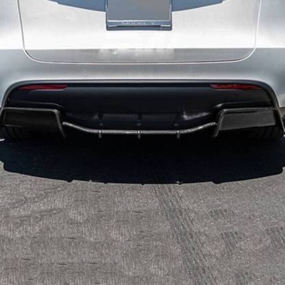 Rear Diffuser Trunk Lip - Real Molded Carbon Fiber for Model Y 2020-2022-TESEVO