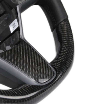 TESEVO Round Carbon Fiber Steering wheel for Model 3/Y 【Style 30】