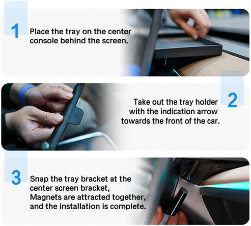 Screen Back Magnetic Storage Box for Tesla Model 3 / Y 2017-2022-TESEVO