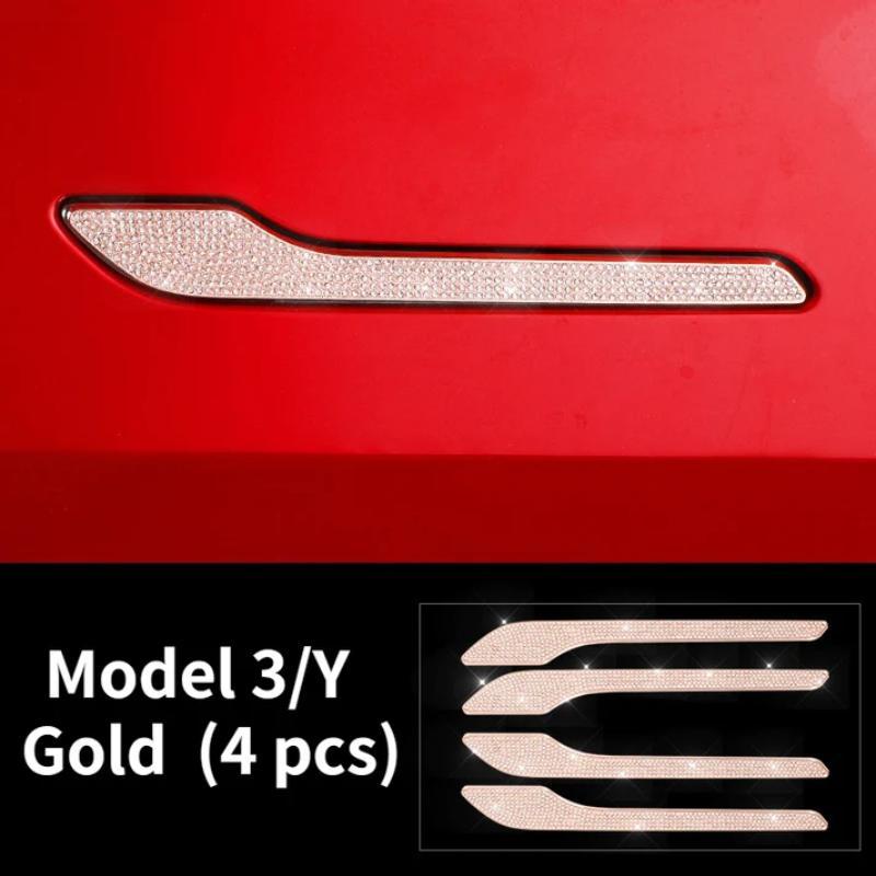 TESEVO Crystal Door Handle Sticker for Model 3/Y-TESEVO