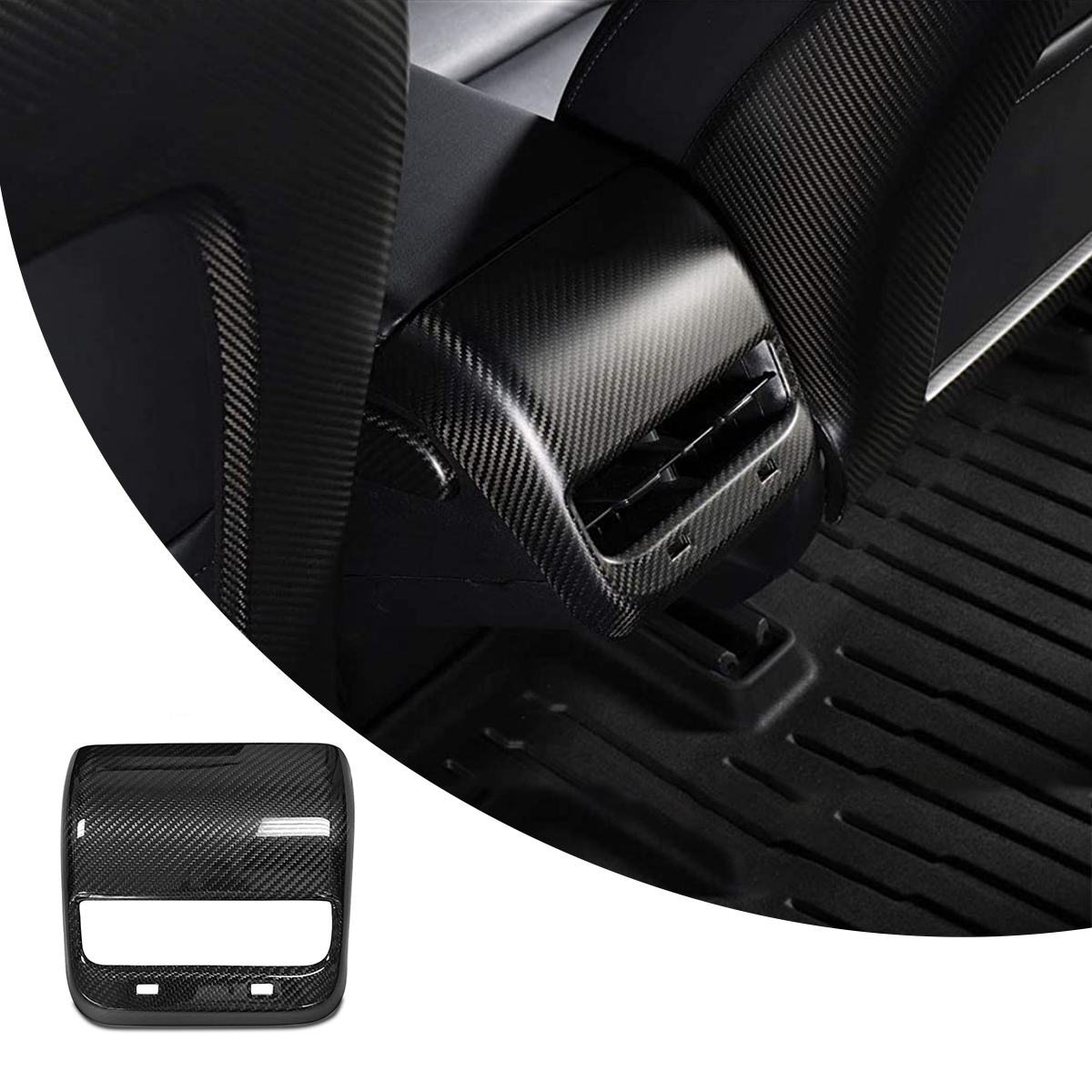 TESEVO ABS Backseat Vent Cap for Model 3/Y-TESEVO