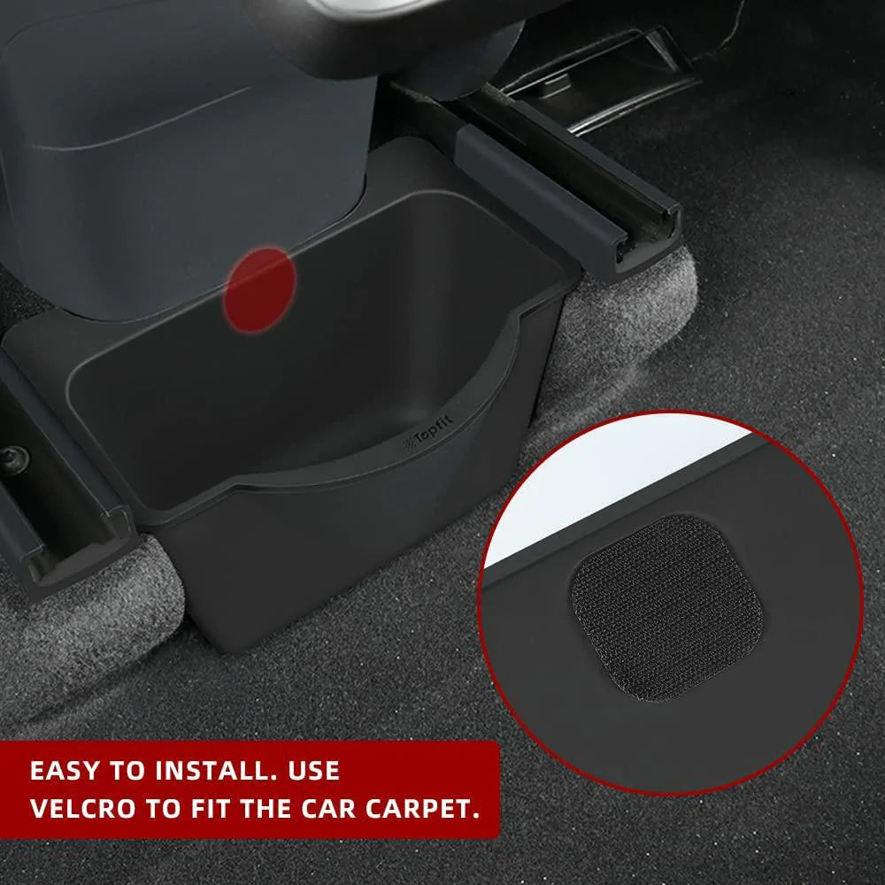 Boîte de rangement pour organisateur de console centrale arrière pour Tesla