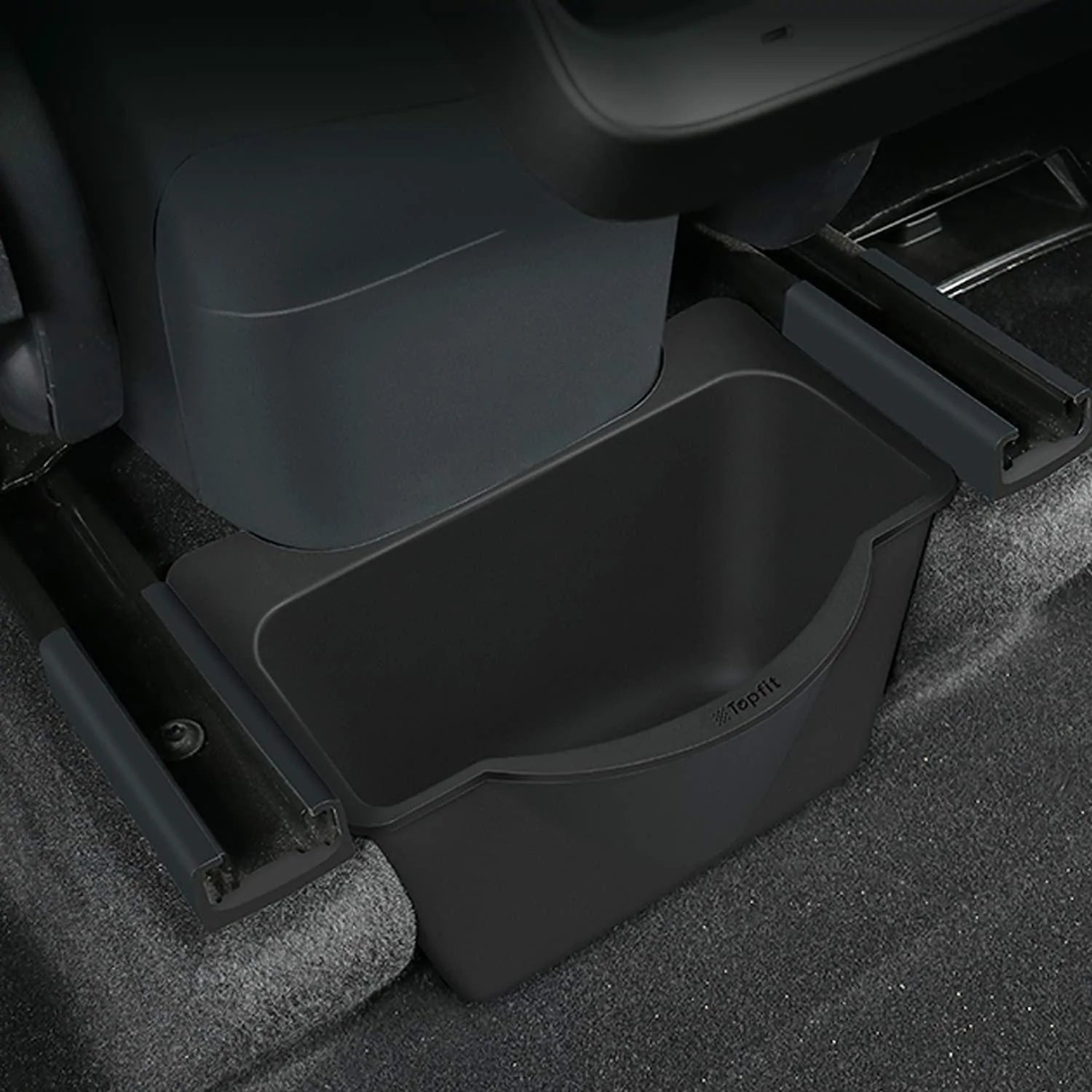 Boîte de rangement pour organisateur de console centrale arrière pour Tesla