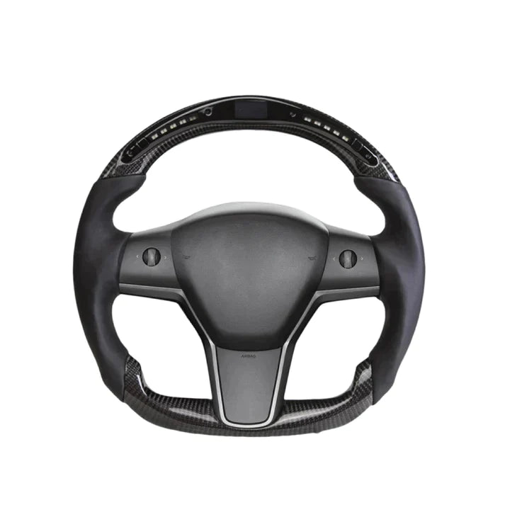 Steering Wheel for Model 3 / Y LED Sport Carbon Fiber【Style 23】-TESEVO