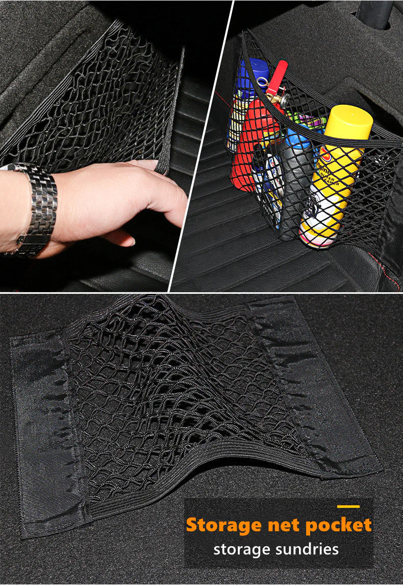 Car Trunk Storage Bag Mesh Cargo Net for Tesla