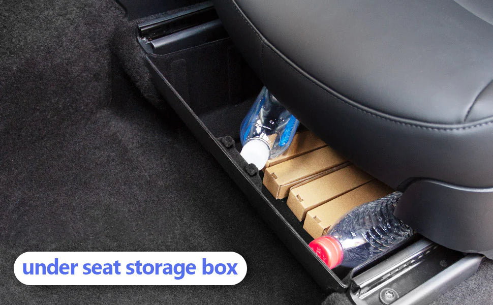 Under Front Seat Storage Box for Tesla