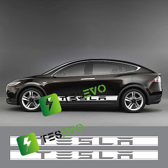 Car Door Side Skirt Sticker for Tesla Model S/3/X/Y (2pcs)-TESEVO