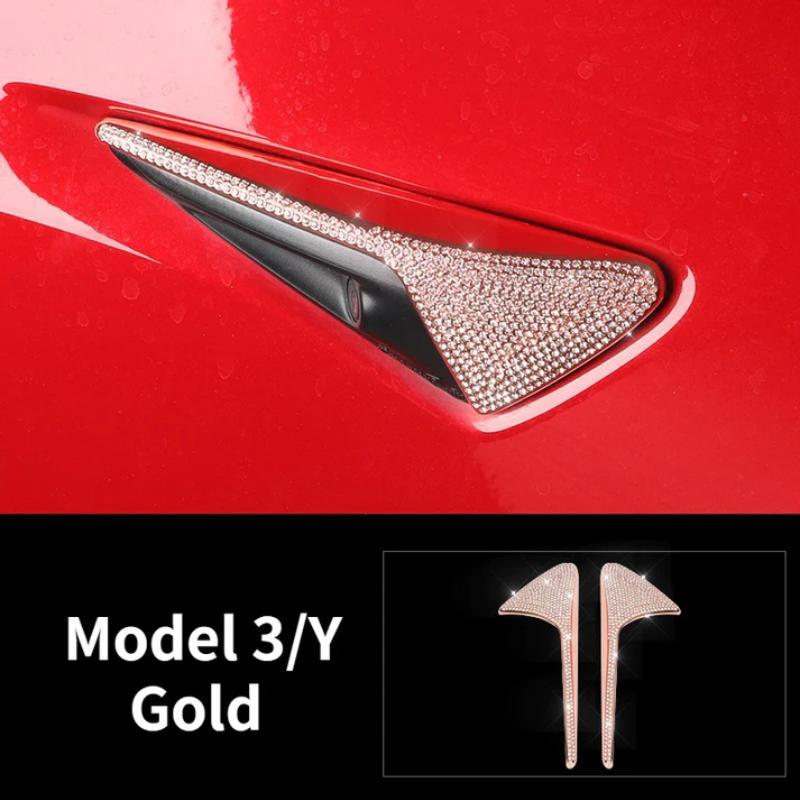 TESEVO Crystal side label decoration for Model 3/Y-TESEVO