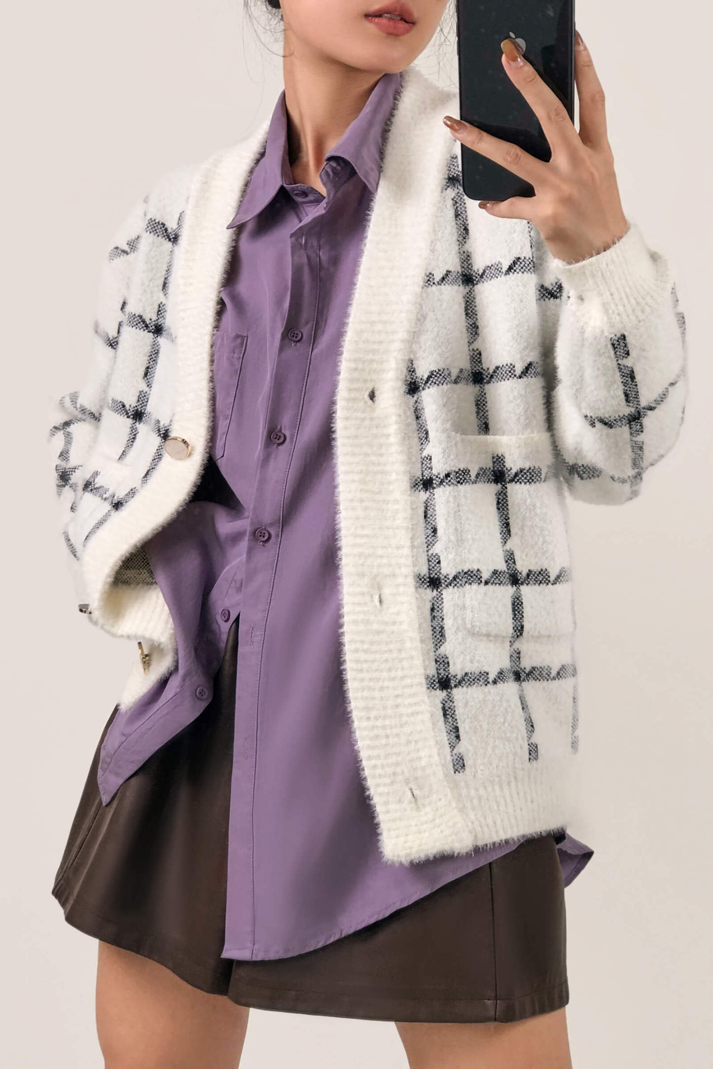Slate Blue  Long Sleeve Button Front Shirt