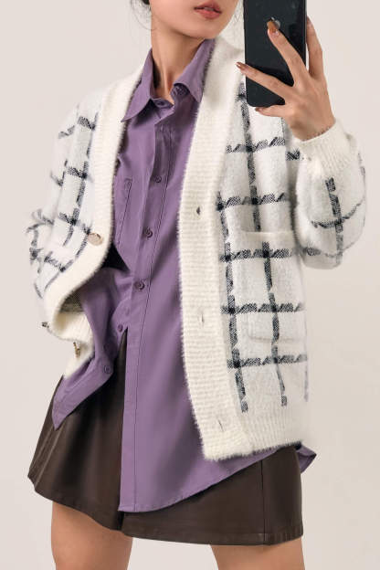 Slate Blue  Long Sleeve Button Front Shirt