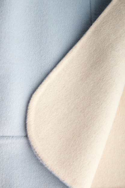 Verge Pale Turquoise Premium Wool Drop Shoulder Coat