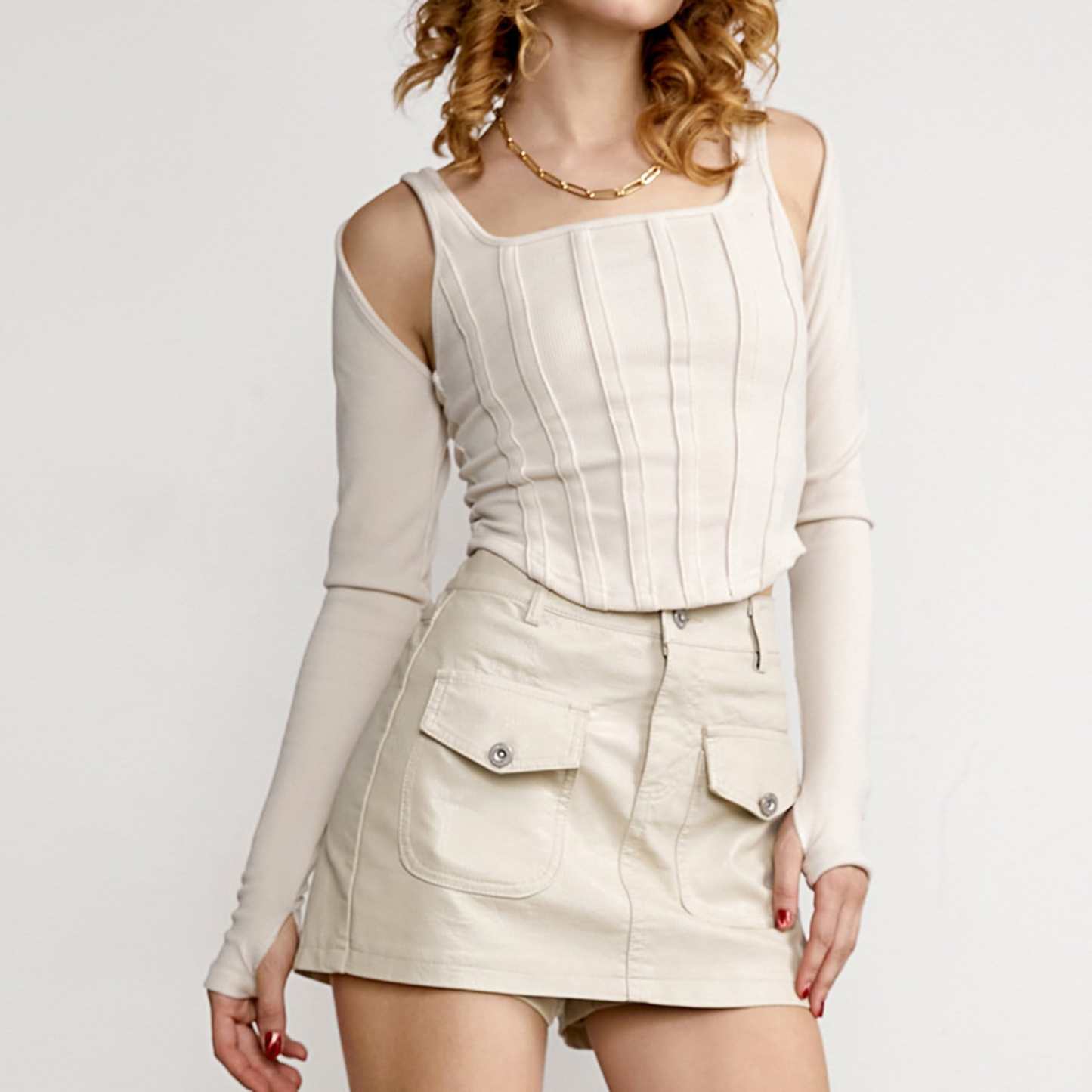 Kiera Ivory Cardigan & Tank Top Set