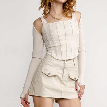 Kiera Ivory Cardigan & Tank Top Set