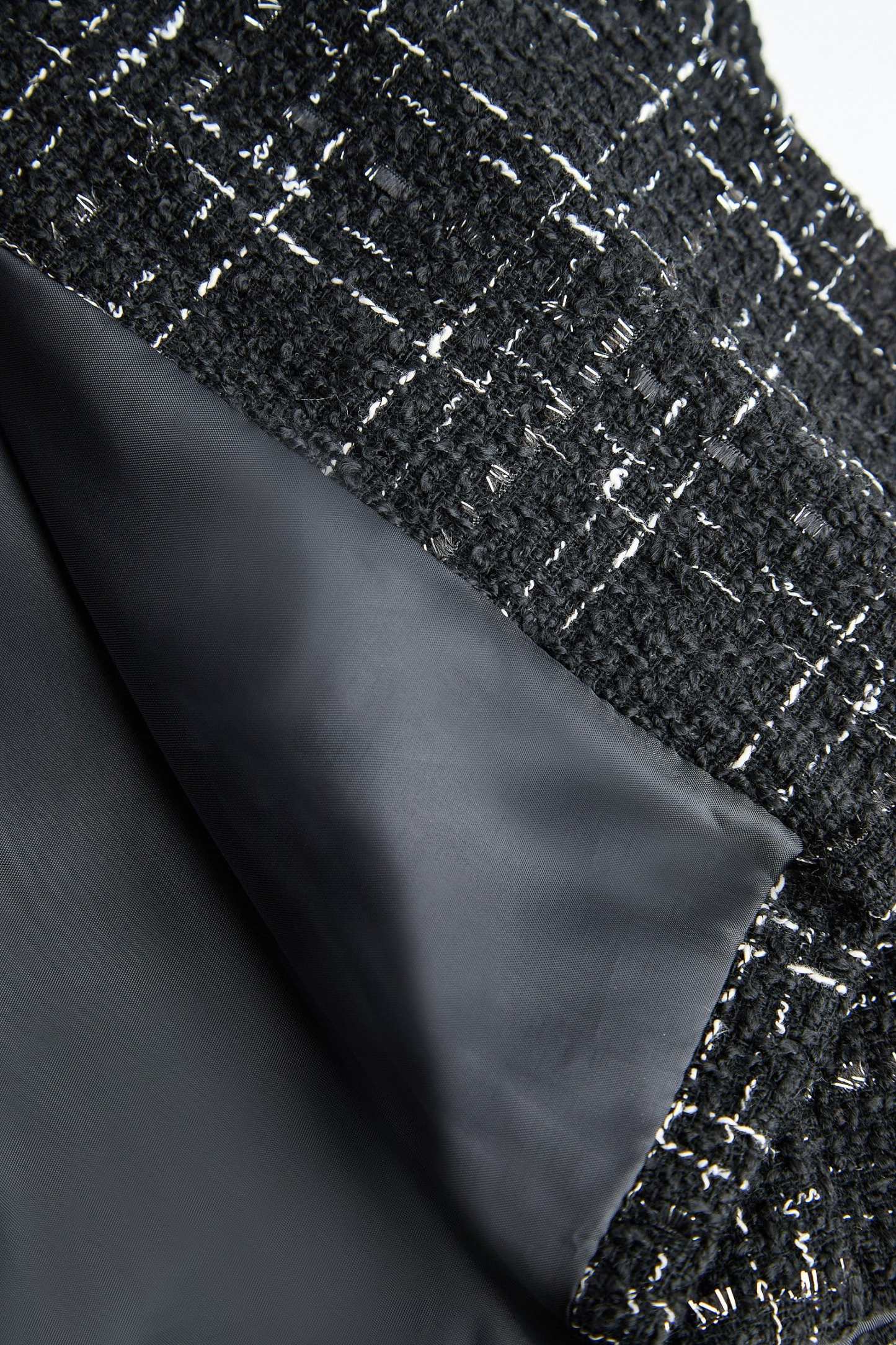 Abbas Black Double-Breasted Coat