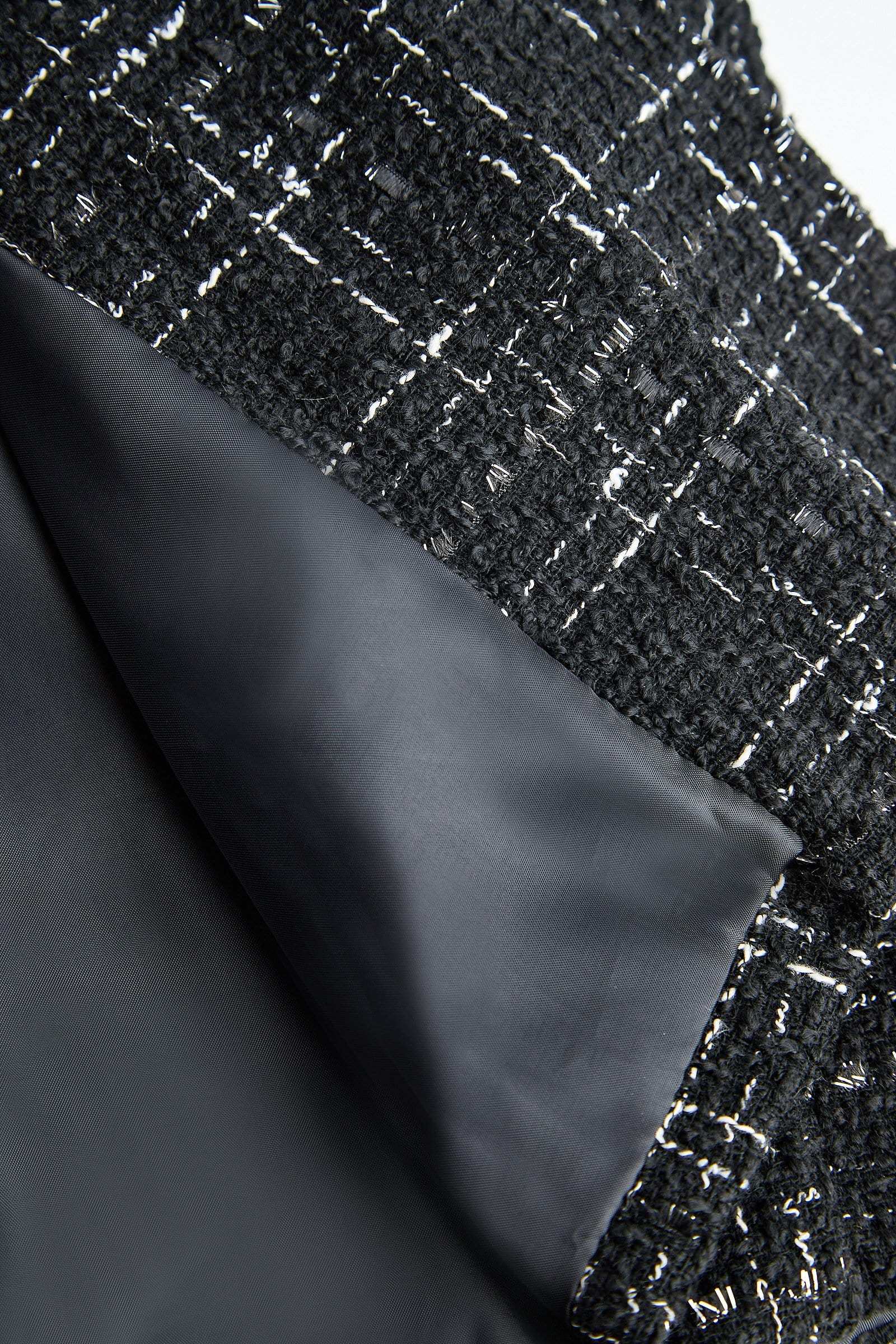 Abbas Black Double-Breasted Coat