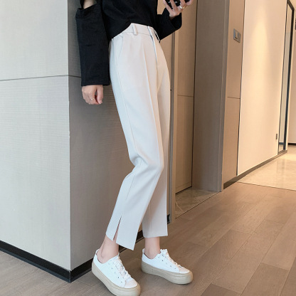 Zaira Beige Ankle Jeans