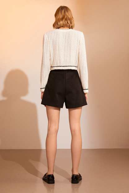 Maria White Semi-Sheer Blouse