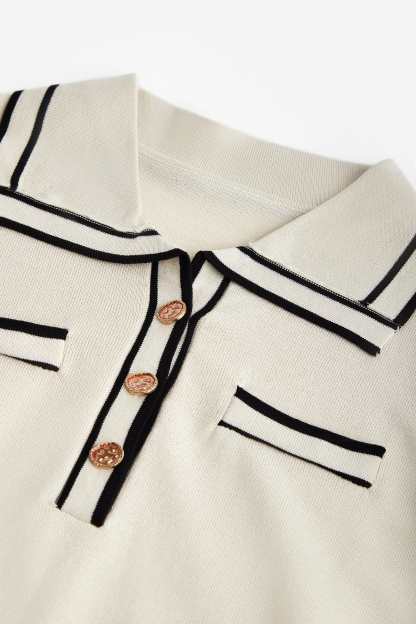 Anika Cornsilk Lapel Sweater