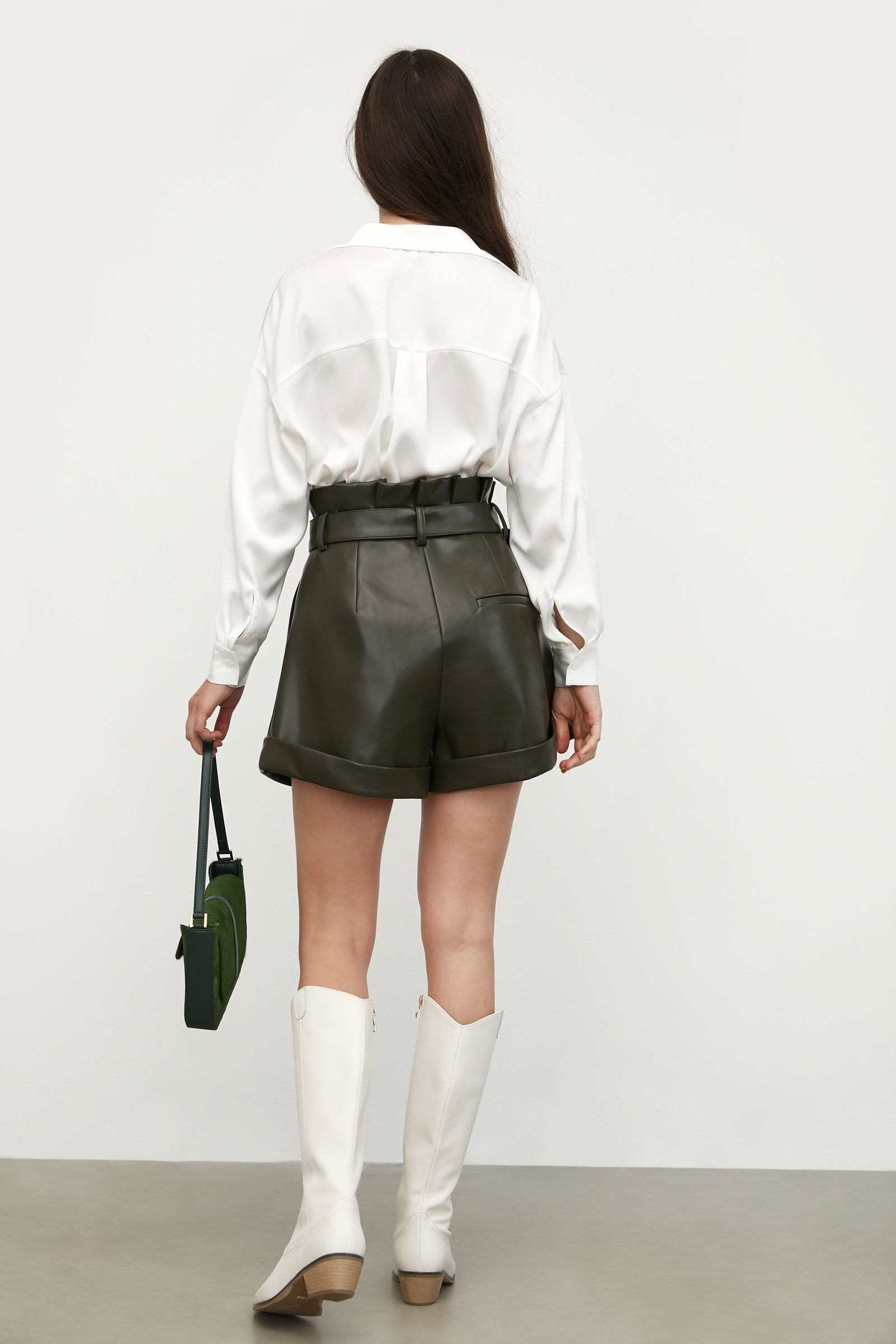 Silky White Button-Up Blouse