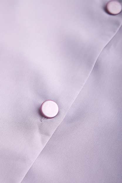 Medium Purple Asymmetric Button Down Shirt