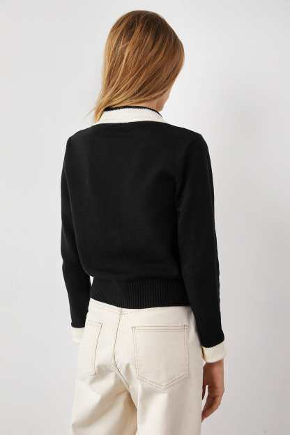 Adelyn Black Pocketed Cardigan