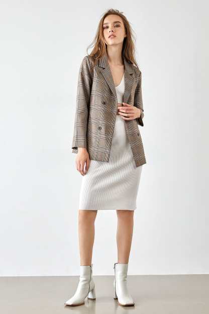Ayesha Wheat Professional Blazer Jacket