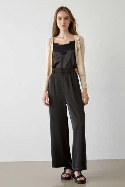 Abril Beige Button-Up Cardigan