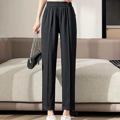 Sloan Black Harlan high-Waisted Pants