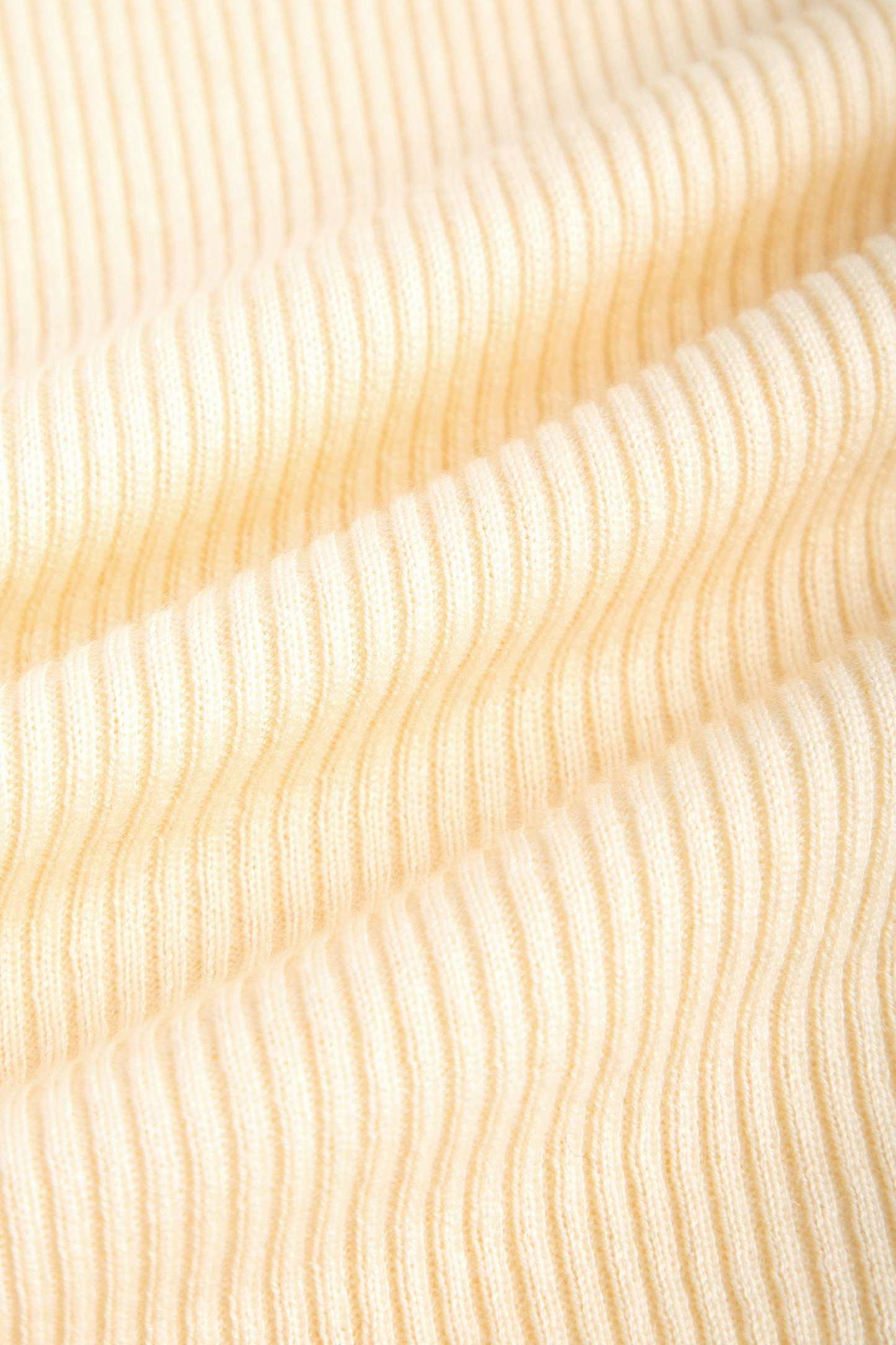 Solid Beige Premium Wool Turtleneck Sweater